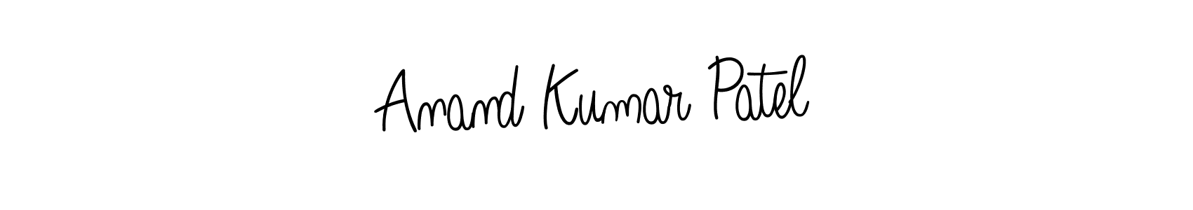 You should practise on your own different ways (Angelique-Rose-font-FFP) to write your name (Anand Kumar Patel) in signature. don't let someone else do it for you. Anand Kumar Patel signature style 5 images and pictures png