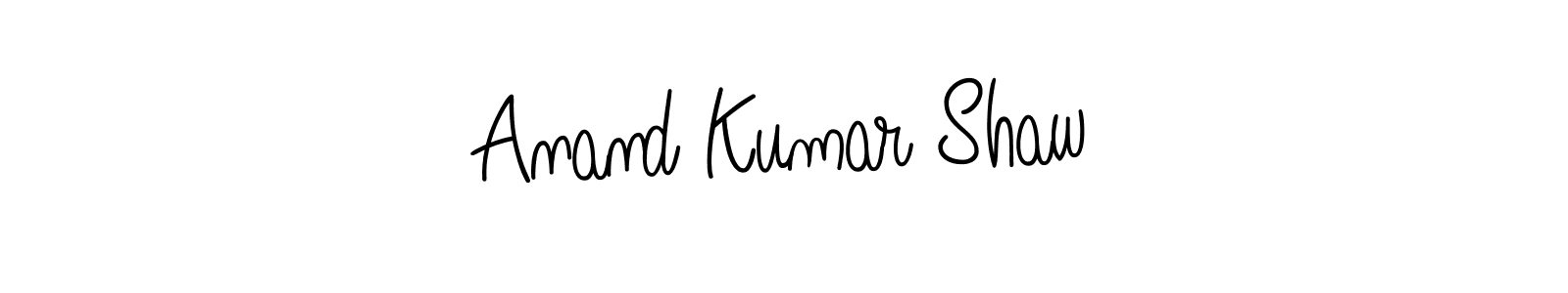 The best way (Angelique-Rose-font-FFP) to make a short signature is to pick only two or three words in your name. The name Anand Kumar Shaw include a total of six letters. For converting this name. Anand Kumar Shaw signature style 5 images and pictures png