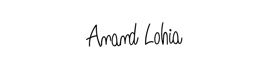 The best way (Angelique-Rose-font-FFP) to make a short signature is to pick only two or three words in your name. The name Anand Lohia include a total of six letters. For converting this name. Anand Lohia signature style 5 images and pictures png
