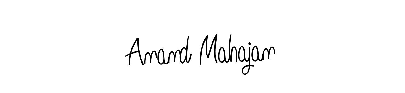 Design your own signature with our free online signature maker. With this signature software, you can create a handwritten (Angelique-Rose-font-FFP) signature for name Anand Mahajan. Anand Mahajan signature style 5 images and pictures png