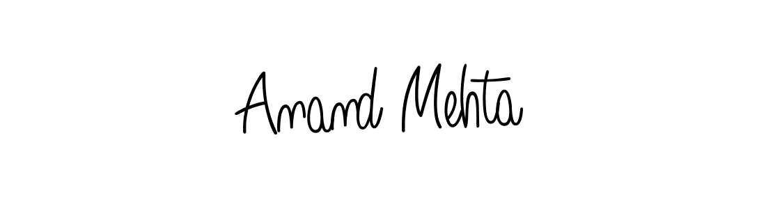 You should practise on your own different ways (Angelique-Rose-font-FFP) to write your name (Anand Mehta) in signature. don't let someone else do it for you. Anand Mehta signature style 5 images and pictures png