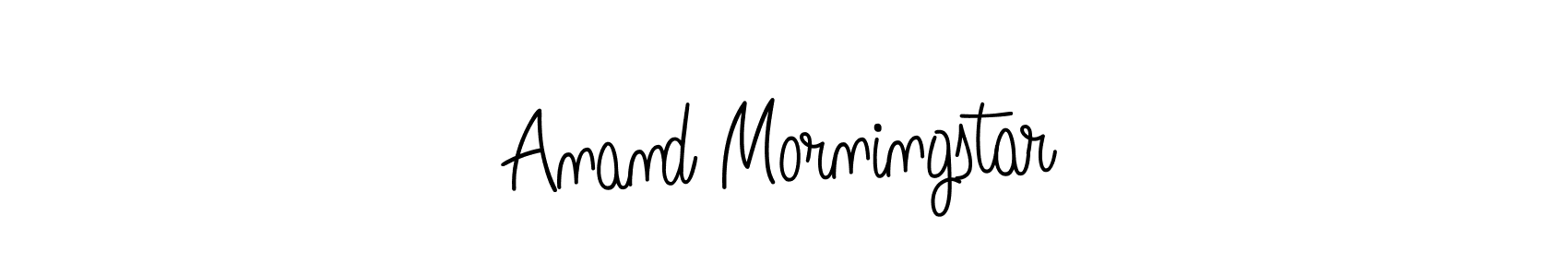 Create a beautiful signature design for name Anand Morningstar. With this signature (Angelique-Rose-font-FFP) fonts, you can make a handwritten signature for free. Anand Morningstar signature style 5 images and pictures png