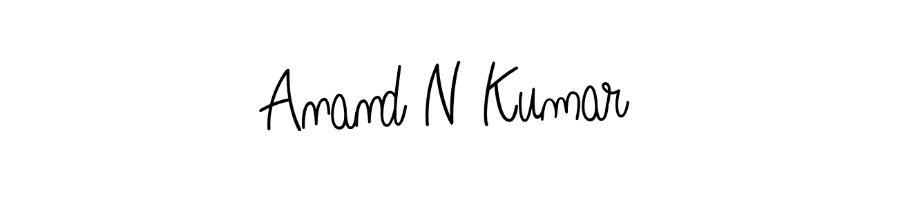 Use a signature maker to create a handwritten signature online. With this signature software, you can design (Angelique-Rose-font-FFP) your own signature for name Anand N Kumar. Anand N Kumar signature style 5 images and pictures png