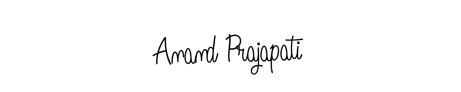 Create a beautiful signature design for name Anand Prajapati. With this signature (Angelique-Rose-font-FFP) fonts, you can make a handwritten signature for free. Anand Prajapati signature style 5 images and pictures png