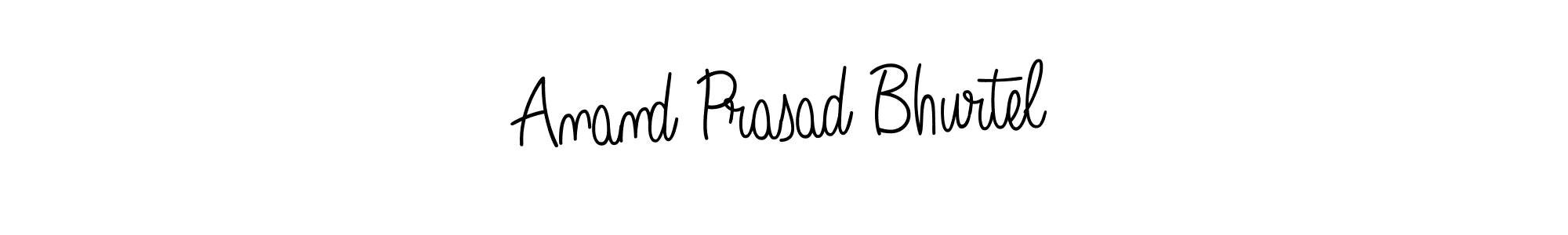 The best way (Angelique-Rose-font-FFP) to make a short signature is to pick only two or three words in your name. The name Anand Prasad Bhurtel include a total of six letters. For converting this name. Anand Prasad Bhurtel signature style 5 images and pictures png