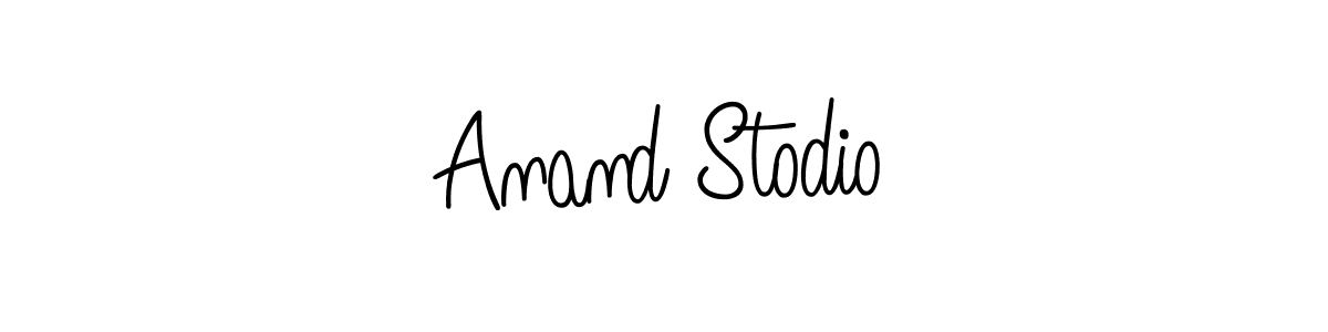 if you are searching for the best signature style for your name Anand Stodio. so please give up your signature search. here we have designed multiple signature styles  using Angelique-Rose-font-FFP. Anand Stodio signature style 5 images and pictures png