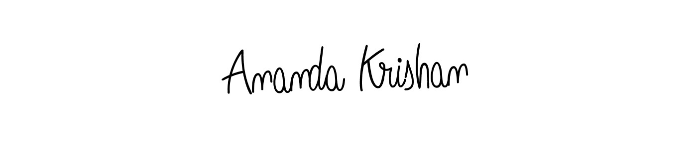 Create a beautiful signature design for name Ananda Krishan. With this signature (Angelique-Rose-font-FFP) fonts, you can make a handwritten signature for free. Ananda Krishan signature style 5 images and pictures png