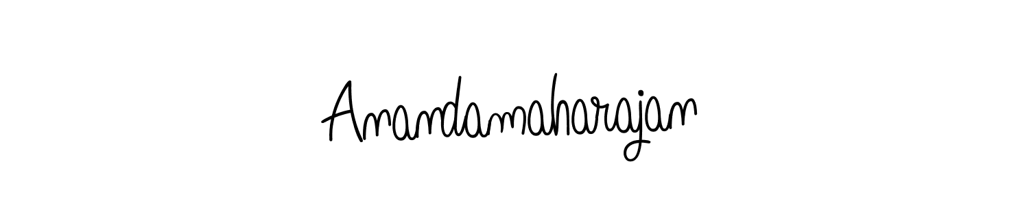 The best way (Angelique-Rose-font-FFP) to make a short signature is to pick only two or three words in your name. The name Anandamaharajan include a total of six letters. For converting this name. Anandamaharajan signature style 5 images and pictures png