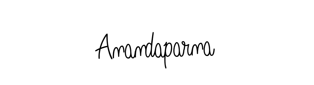 Use a signature maker to create a handwritten signature online. With this signature software, you can design (Angelique-Rose-font-FFP) your own signature for name Anandaparna. Anandaparna signature style 5 images and pictures png
