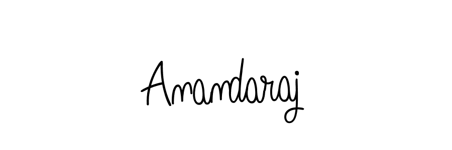 Anandaraj stylish signature style. Best Handwritten Sign (Angelique-Rose-font-FFP) for my name. Handwritten Signature Collection Ideas for my name Anandaraj. Anandaraj signature style 5 images and pictures png