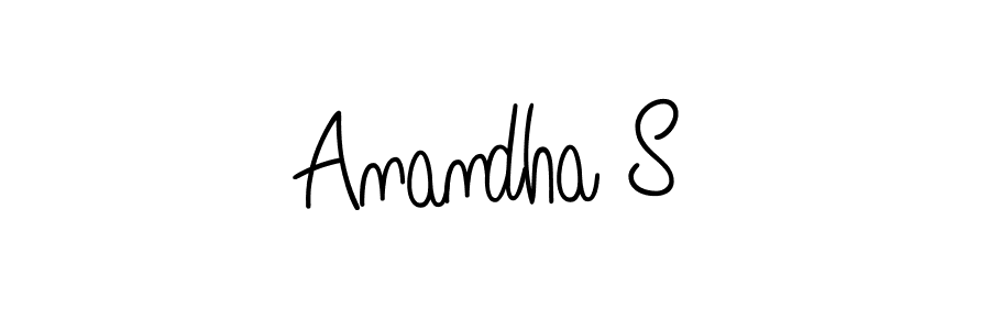 Create a beautiful signature design for name Anandha S. With this signature (Angelique-Rose-font-FFP) fonts, you can make a handwritten signature for free. Anandha S signature style 5 images and pictures png