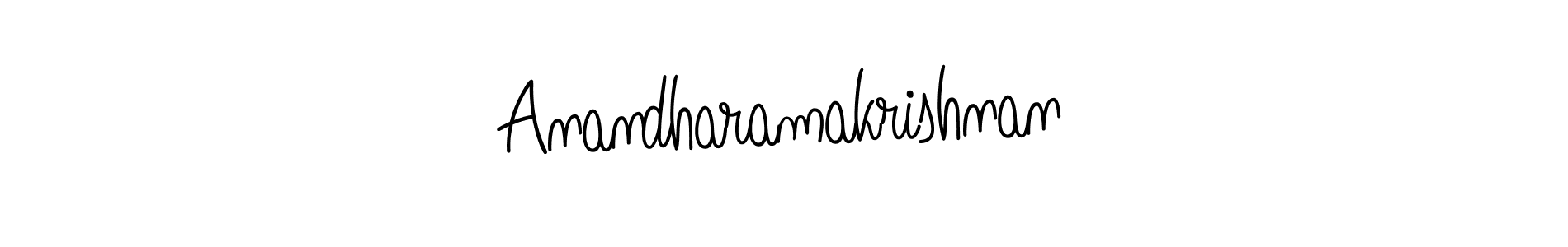 Make a beautiful signature design for name Anandharamakrishnan. With this signature (Angelique-Rose-font-FFP) style, you can create a handwritten signature for free. Anandharamakrishnan signature style 5 images and pictures png