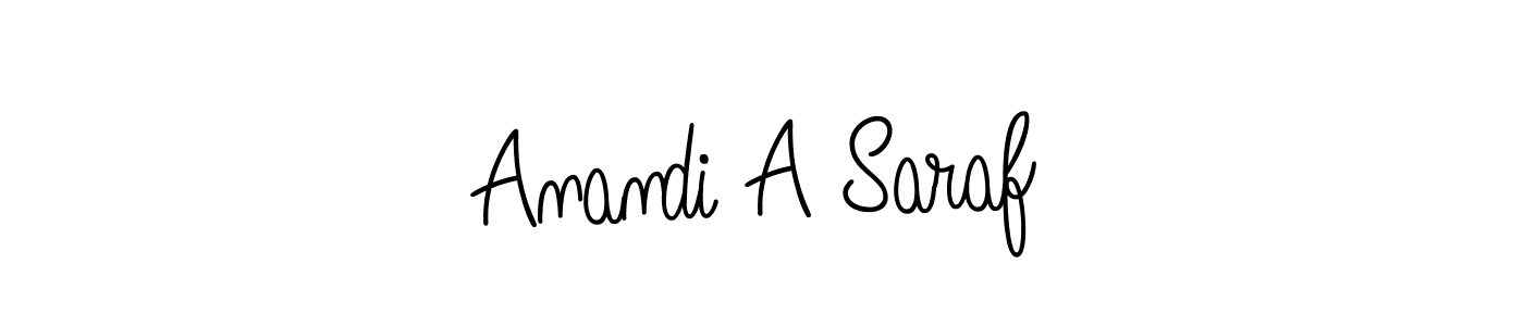 Here are the top 10 professional signature styles for the name Anandi A Saraf. These are the best autograph styles you can use for your name. Anandi A Saraf signature style 5 images and pictures png