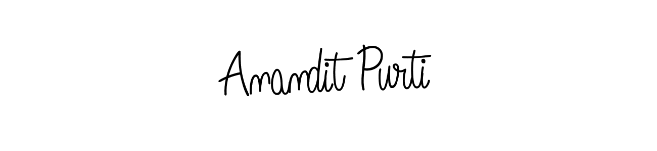 if you are searching for the best signature style for your name Anandit Purti. so please give up your signature search. here we have designed multiple signature styles  using Angelique-Rose-font-FFP. Anandit Purti signature style 5 images and pictures png