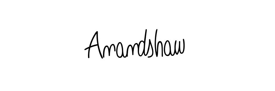 Make a beautiful signature design for name Anandshaw. Use this online signature maker to create a handwritten signature for free. Anandshaw signature style 5 images and pictures png