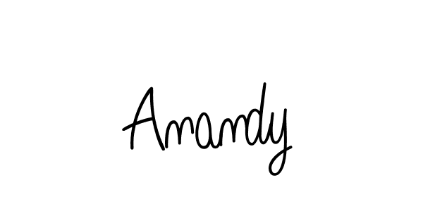 Anandy stylish signature style. Best Handwritten Sign (Angelique-Rose-font-FFP) for my name. Handwritten Signature Collection Ideas for my name Anandy. Anandy signature style 5 images and pictures png