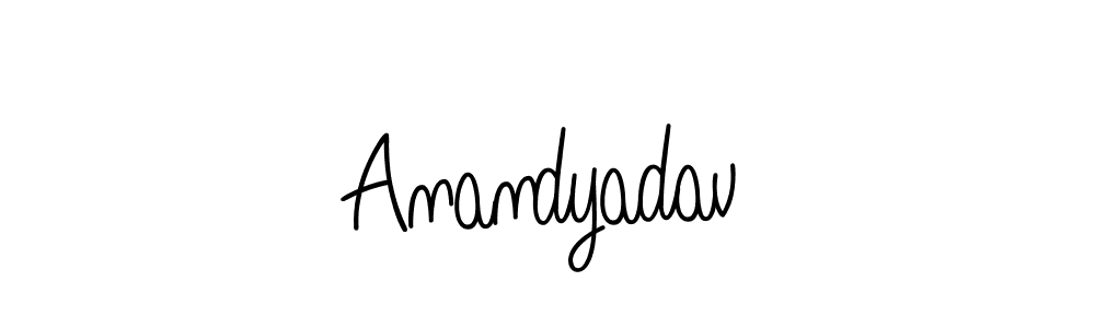 Make a beautiful signature design for name Anandyadav. Use this online signature maker to create a handwritten signature for free. Anandyadav signature style 5 images and pictures png