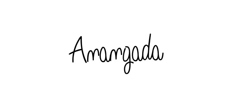 Also we have Anangada name is the best signature style. Create professional handwritten signature collection using Angelique-Rose-font-FFP autograph style. Anangada signature style 5 images and pictures png
