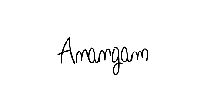 Design your own signature with our free online signature maker. With this signature software, you can create a handwritten (Angelique-Rose-font-FFP) signature for name Anangam. Anangam signature style 5 images and pictures png