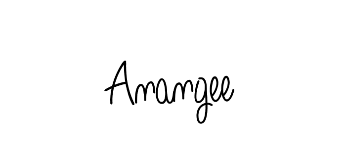How to make Anangee name signature. Use Angelique-Rose-font-FFP style for creating short signs online. This is the latest handwritten sign. Anangee signature style 5 images and pictures png
