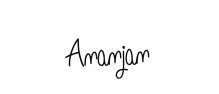 Use a signature maker to create a handwritten signature online. With this signature software, you can design (Angelique-Rose-font-FFP) your own signature for name Ananjan. Ananjan signature style 5 images and pictures png