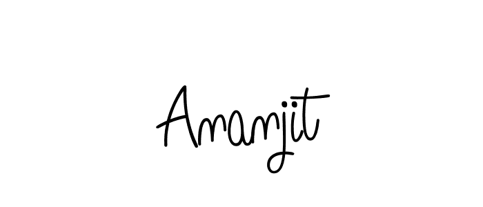 The best way (Angelique-Rose-font-FFP) to make a short signature is to pick only two or three words in your name. The name Ananjit include a total of six letters. For converting this name. Ananjit signature style 5 images and pictures png