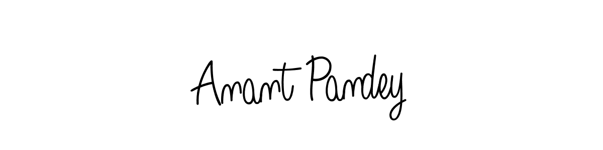 Design your own signature with our free online signature maker. With this signature software, you can create a handwritten (Angelique-Rose-font-FFP) signature for name Anant Pandey. Anant Pandey signature style 5 images and pictures png