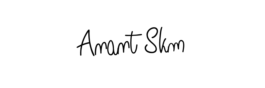 Make a beautiful signature design for name Anant Skm. With this signature (Angelique-Rose-font-FFP) style, you can create a handwritten signature for free. Anant Skm signature style 5 images and pictures png