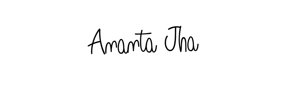 This is the best signature style for the Ananta Jha name. Also you like these signature font (Angelique-Rose-font-FFP). Mix name signature. Ananta Jha signature style 5 images and pictures png