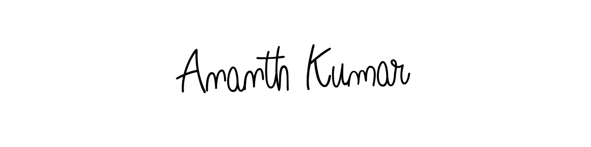 Make a beautiful signature design for name Ananth Kumar. Use this online signature maker to create a handwritten signature for free. Ananth Kumar signature style 5 images and pictures png