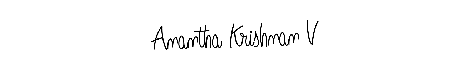 Also we have Anantha Krishnan V name is the best signature style. Create professional handwritten signature collection using Angelique-Rose-font-FFP autograph style. Anantha Krishnan V signature style 5 images and pictures png