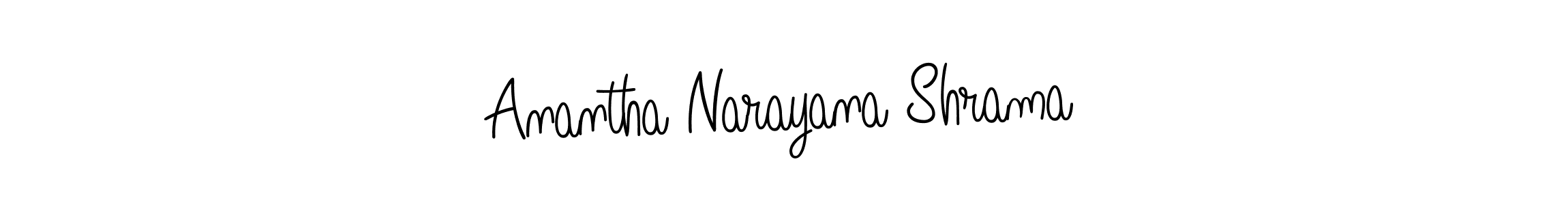 You can use this online signature creator to create a handwritten signature for the name Anantha Narayana Shrama. This is the best online autograph maker. Anantha Narayana Shrama signature style 5 images and pictures png