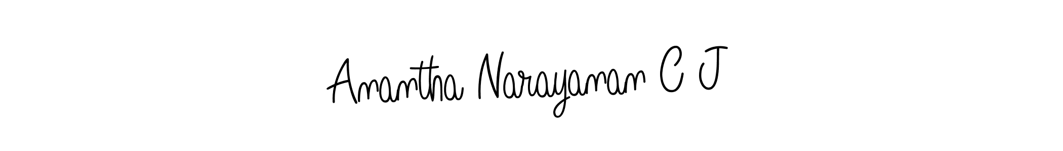 Create a beautiful signature design for name Anantha Narayanan C J. With this signature (Angelique-Rose-font-FFP) fonts, you can make a handwritten signature for free. Anantha Narayanan C J signature style 5 images and pictures png