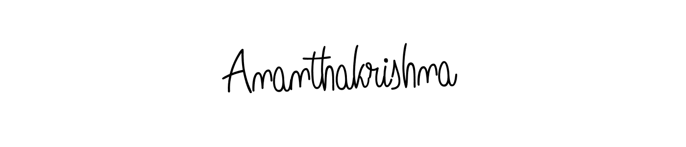 Ananthakrishna stylish signature style. Best Handwritten Sign (Angelique-Rose-font-FFP) for my name. Handwritten Signature Collection Ideas for my name Ananthakrishna. Ananthakrishna signature style 5 images and pictures png