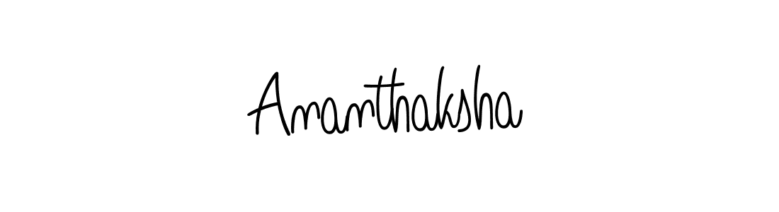 You should practise on your own different ways (Angelique-Rose-font-FFP) to write your name (Ananthaksha) in signature. don't let someone else do it for you. Ananthaksha signature style 5 images and pictures png