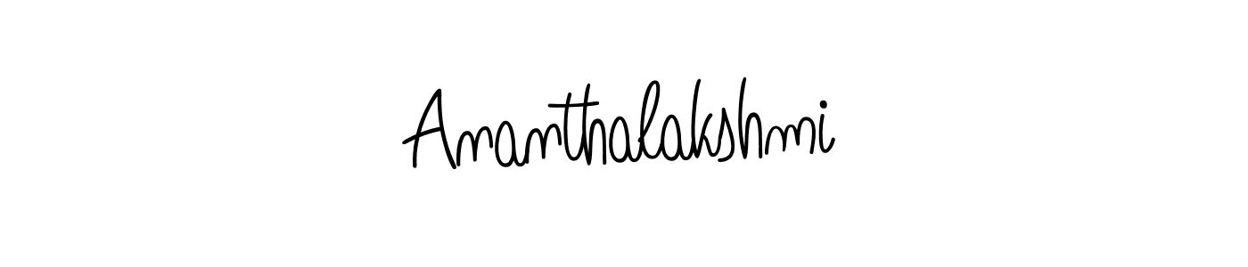 Design your own signature with our free online signature maker. With this signature software, you can create a handwritten (Angelique-Rose-font-FFP) signature for name Ananthalakshmi. Ananthalakshmi signature style 5 images and pictures png