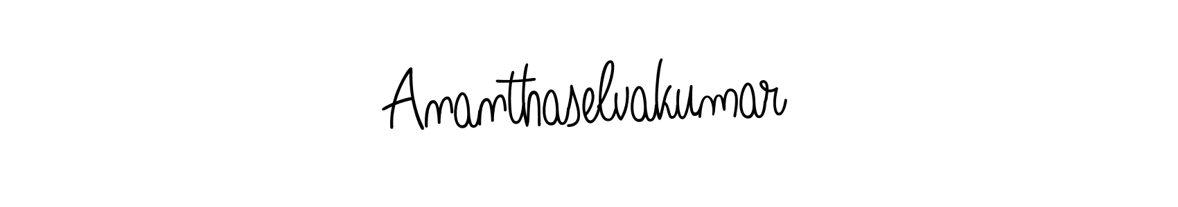 Use a signature maker to create a handwritten signature online. With this signature software, you can design (Angelique-Rose-font-FFP) your own signature for name Ananthaselvakumar. Ananthaselvakumar signature style 5 images and pictures png