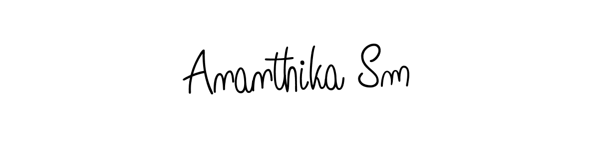 Make a beautiful signature design for name Ananthika Sm. Use this online signature maker to create a handwritten signature for free. Ananthika Sm signature style 5 images and pictures png