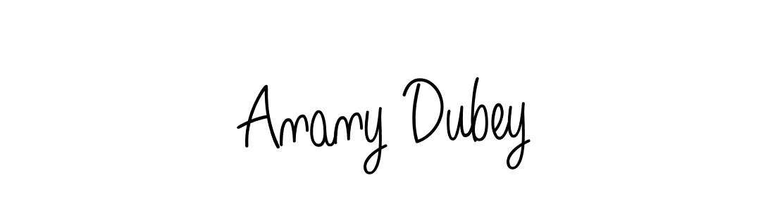 Create a beautiful signature design for name Anany Dubey. With this signature (Angelique-Rose-font-FFP) fonts, you can make a handwritten signature for free. Anany Dubey signature style 5 images and pictures png