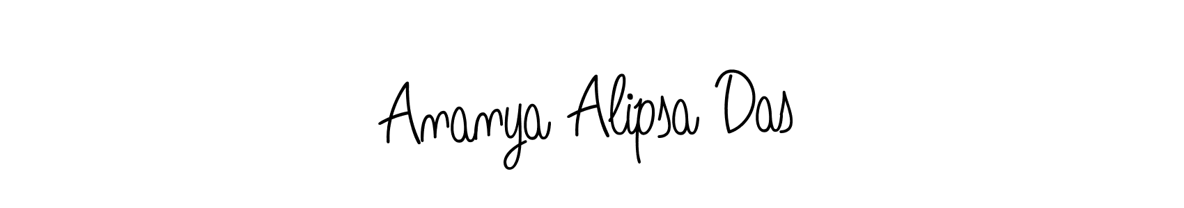 How to make Ananya Alipsa Das name signature. Use Angelique-Rose-font-FFP style for creating short signs online. This is the latest handwritten sign. Ananya Alipsa Das signature style 5 images and pictures png