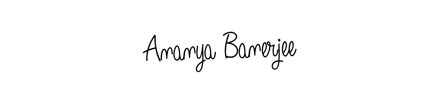 You should practise on your own different ways (Angelique-Rose-font-FFP) to write your name (Ananya Banerjee) in signature. don't let someone else do it for you. Ananya Banerjee signature style 5 images and pictures png