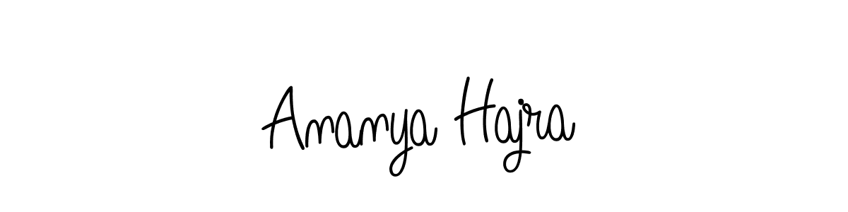 Design your own signature with our free online signature maker. With this signature software, you can create a handwritten (Angelique-Rose-font-FFP) signature for name Ananya Hajra. Ananya Hajra signature style 5 images and pictures png