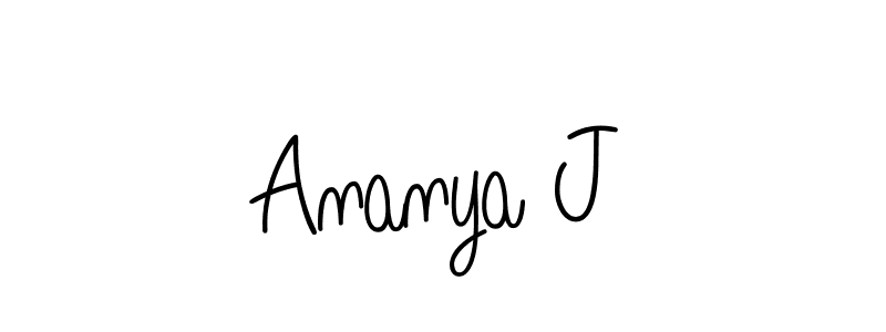 Best and Professional Signature Style for Ananya J. Angelique-Rose-font-FFP Best Signature Style Collection. Ananya J signature style 5 images and pictures png