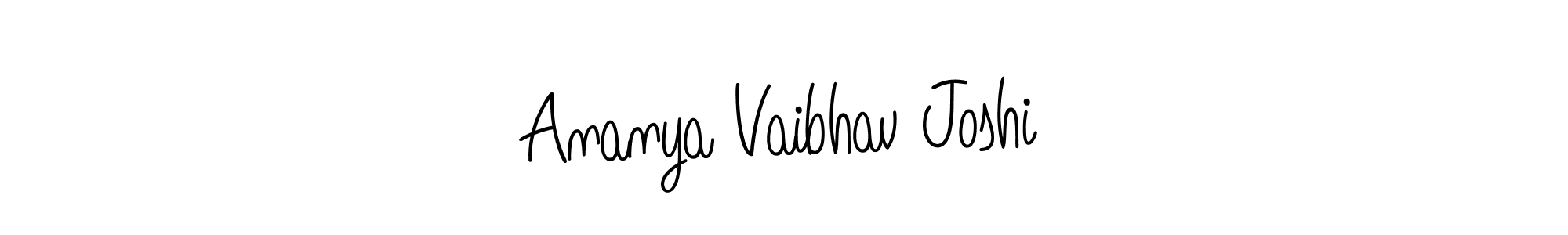 Create a beautiful signature design for name Ananya Vaibhav Joshi. With this signature (Angelique-Rose-font-FFP) fonts, you can make a handwritten signature for free. Ananya Vaibhav Joshi signature style 5 images and pictures png