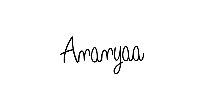 It looks lik you need a new signature style for name Ananyaa. Design unique handwritten (Angelique-Rose-font-FFP) signature with our free signature maker in just a few clicks. Ananyaa signature style 5 images and pictures png