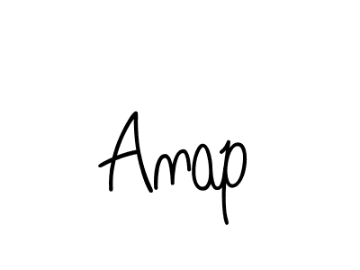 The best way (Angelique-Rose-font-FFP) to make a short signature is to pick only two or three words in your name. The name Anap include a total of six letters. For converting this name. Anap signature style 5 images and pictures png