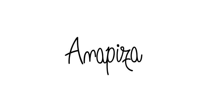The best way (Angelique-Rose-font-FFP) to make a short signature is to pick only two or three words in your name. The name Anapiza include a total of six letters. For converting this name. Anapiza signature style 5 images and pictures png