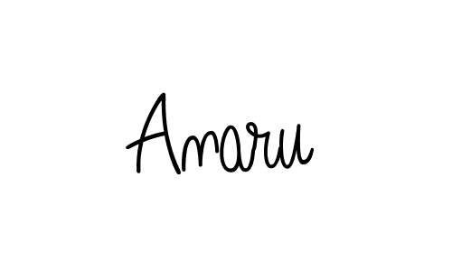 Make a beautiful signature design for name Anaru. With this signature (Angelique-Rose-font-FFP) style, you can create a handwritten signature for free. Anaru signature style 5 images and pictures png