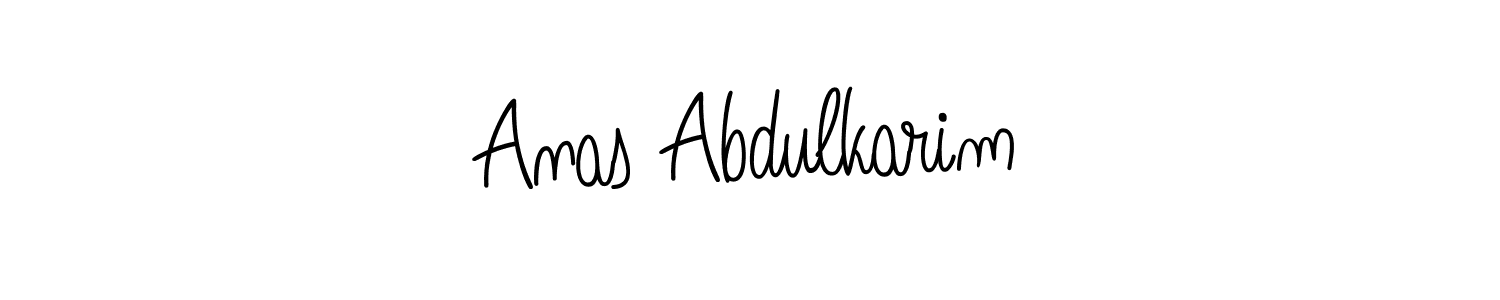 Make a beautiful signature design for name Anas Abdulkarim. With this signature (Angelique-Rose-font-FFP) style, you can create a handwritten signature for free. Anas Abdulkarim signature style 5 images and pictures png