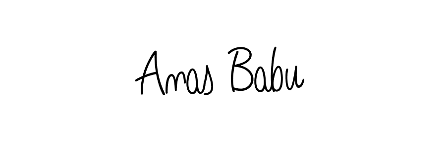 The best way (Angelique-Rose-font-FFP) to make a short signature is to pick only two or three words in your name. The name Anas Babu include a total of six letters. For converting this name. Anas Babu signature style 5 images and pictures png